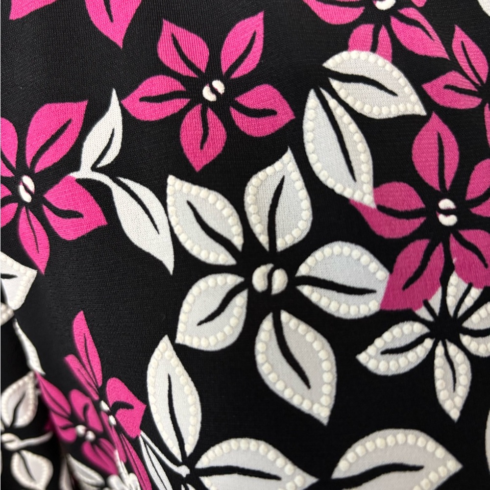 Cheeta B Floral Black and Pink Dress - Picture 3 of 8